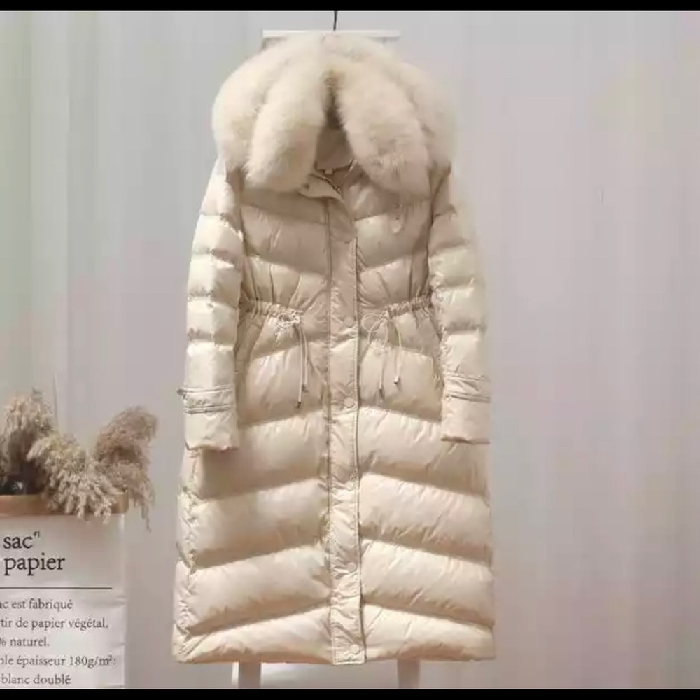 Winter jacket rabbit fur and down